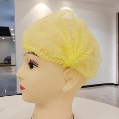 Soft Disposable PP Hair Net Cap For Factory In White Blue Yellow Pink