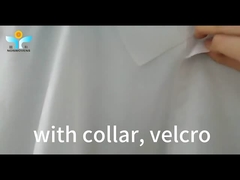 25-50gm Abito bianco usa e getta Colore bianco PP SMS Tessuto non tessuto