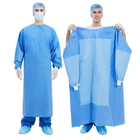 S-3XL SMS Medical Surgical Gown Sterlized With Waist 2 Or 4 Ties Wearable